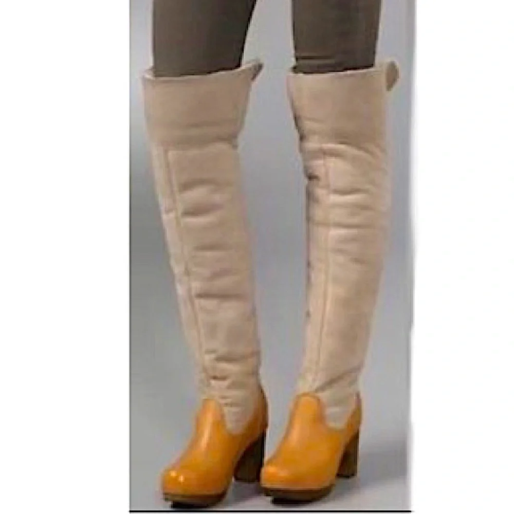 Jeffrey Campbell WOODIES BOGART Over the Knee Shearling Boot - Picture 3 of 16